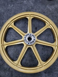 Powder Coated Wheel in Regal Gold