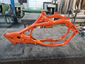 KTM Motorcycle Frame Powder Coated Orange